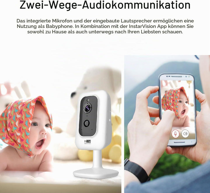 INSTAR IN-8401 2K+ Weiss - LAN/WLAN Überwachungskamera mit KI (AI) - IP Kamera - WPA3-2,4 und 5Ghz W