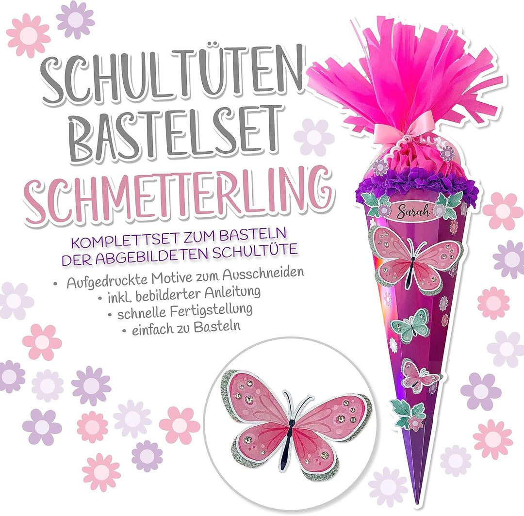 LMS GmbH Schmetterling-Bastelkit, ca. 70 cm, Gross, Unisex, Alle Altersgruppen, Traditionell, Bohème