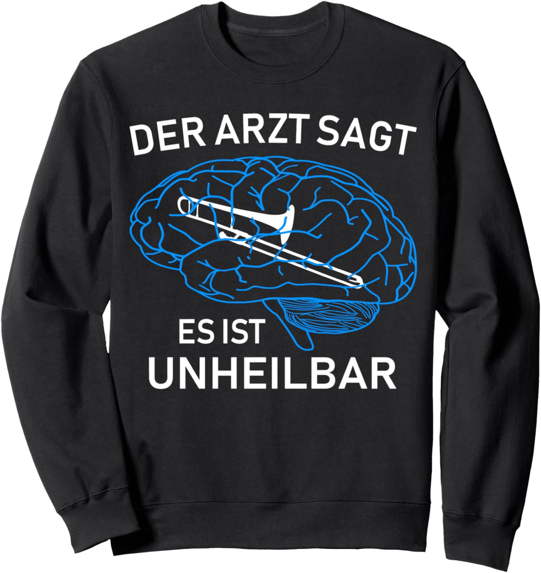 Posaune Design für Hobby Posaunen Spieler Sweatshirt