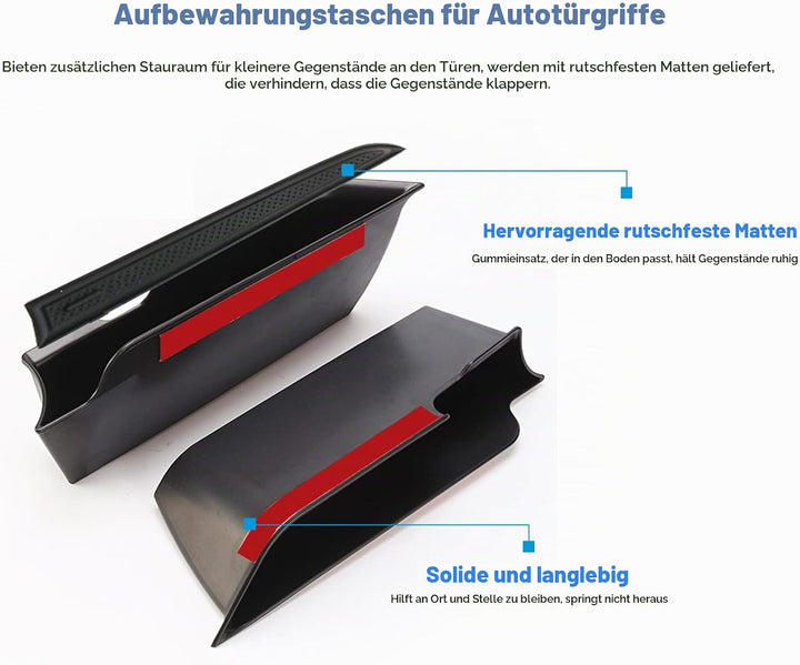 [2 Stück] CDEFG Kompatibel mit Mini Cooper F56 Auto Aufbewahrungsbox Autotür Innenrahmen Organizer A