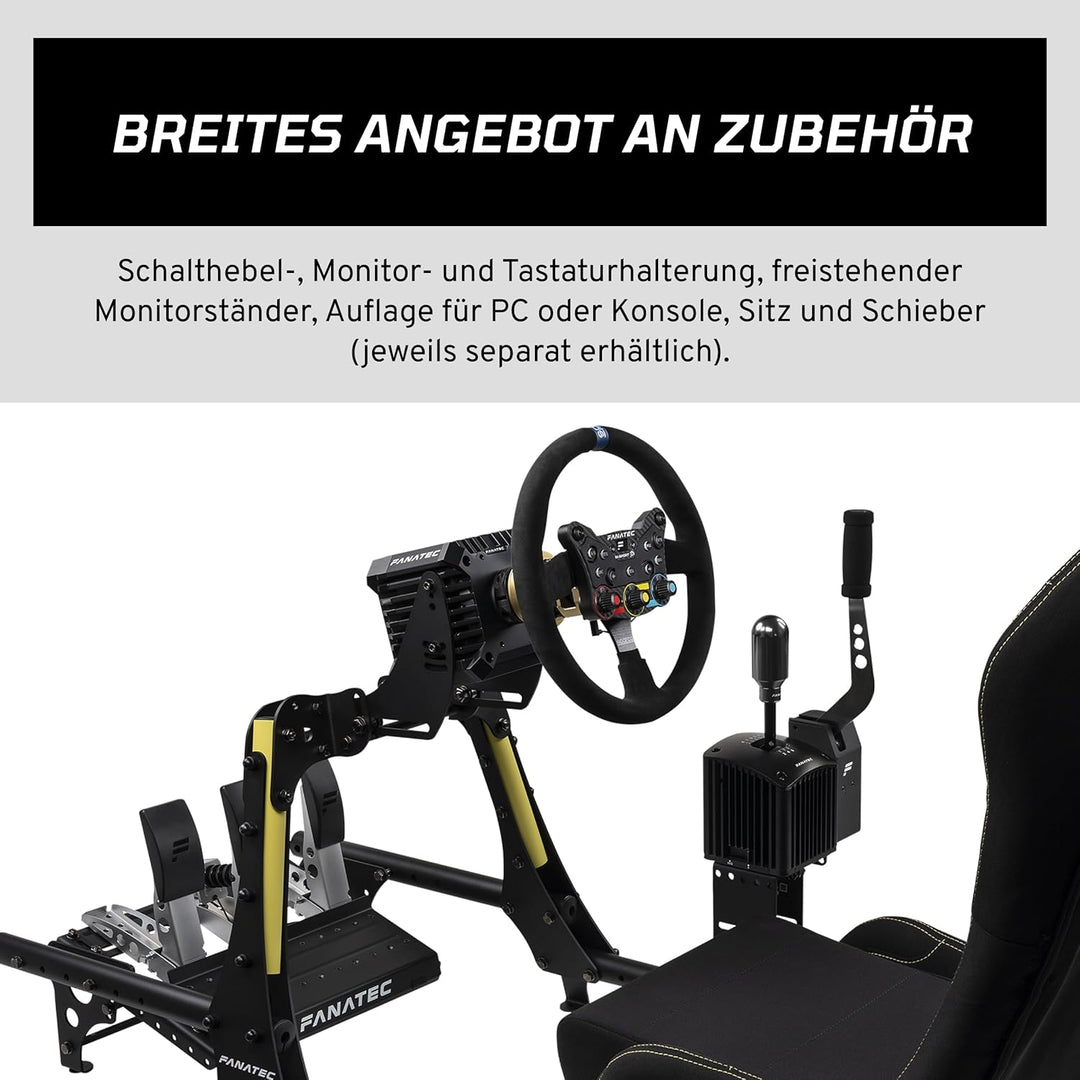 FANATEC Sim Racing CSL-Cockpit V1.5 – Stabiler, Leichter, Mit Stahlverstärktem Aluminiumrahmen, Univ