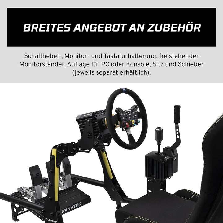 FANATEC Sim Racing CSL-Cockpit V1.5 – Stabiler, Leichter, Mit Stahlverstärktem Aluminiumrahmen, Univ