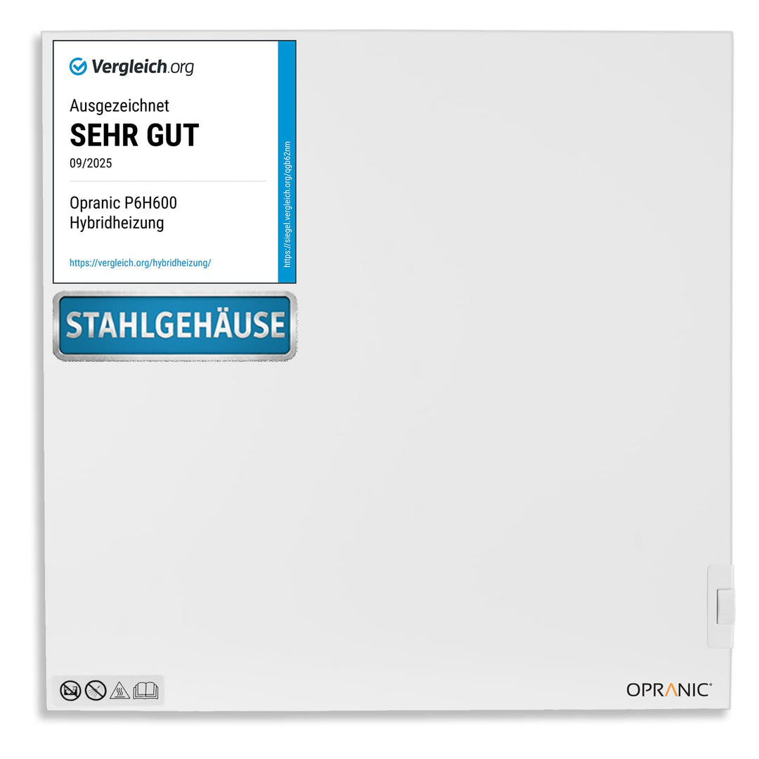 Infrarot Hybridheizung mit Thermostat | 5 Jahre Garantie | Infrarotheizung Wandmontage oder Infrarot