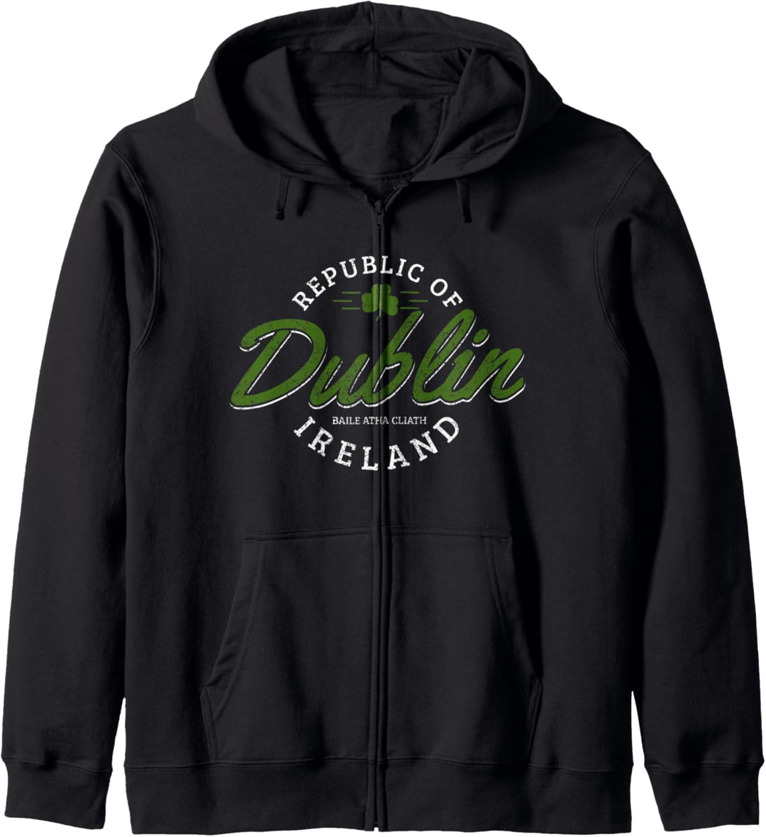 Dublin Irland Kleeblatt St. Patricks Day Green Souvenir Kapuzenjacke