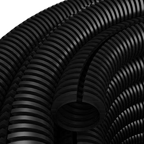50m Wellrohr Ø12 PE Kabel Schutz Rohr Marderschutz geschlitzt 12/9 Isolierrohr Schutzrohr 0.30€/m Ka
