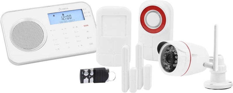 Olympia Funk-Alarmsystem mit WLAN/GSM und Smart Home Funktionen, Model Prohome 8791