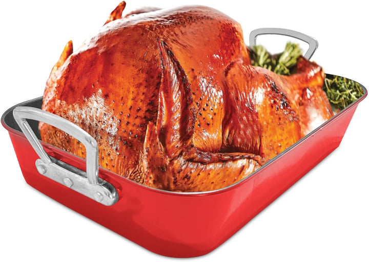 Bräter Mit Gestell Antihaftbeschichtet Backblech Mit Griff Aus Karbonstahl Vielseitiger Weihnachtsth