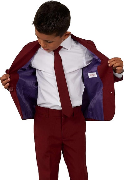 OppoSuits Einfarbiger Partyanzug für Jungen Outfit für Abschlussball und Hochzeit – inklusive Blazer