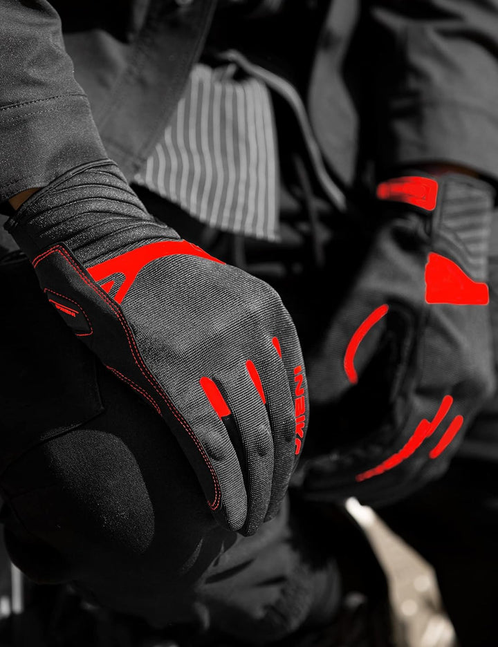 INBIKE Motorrad Handschuhe Motocross Sommer EUDE Foam Schutz Atmungsaktiv Touchscreen Motorradhandsc