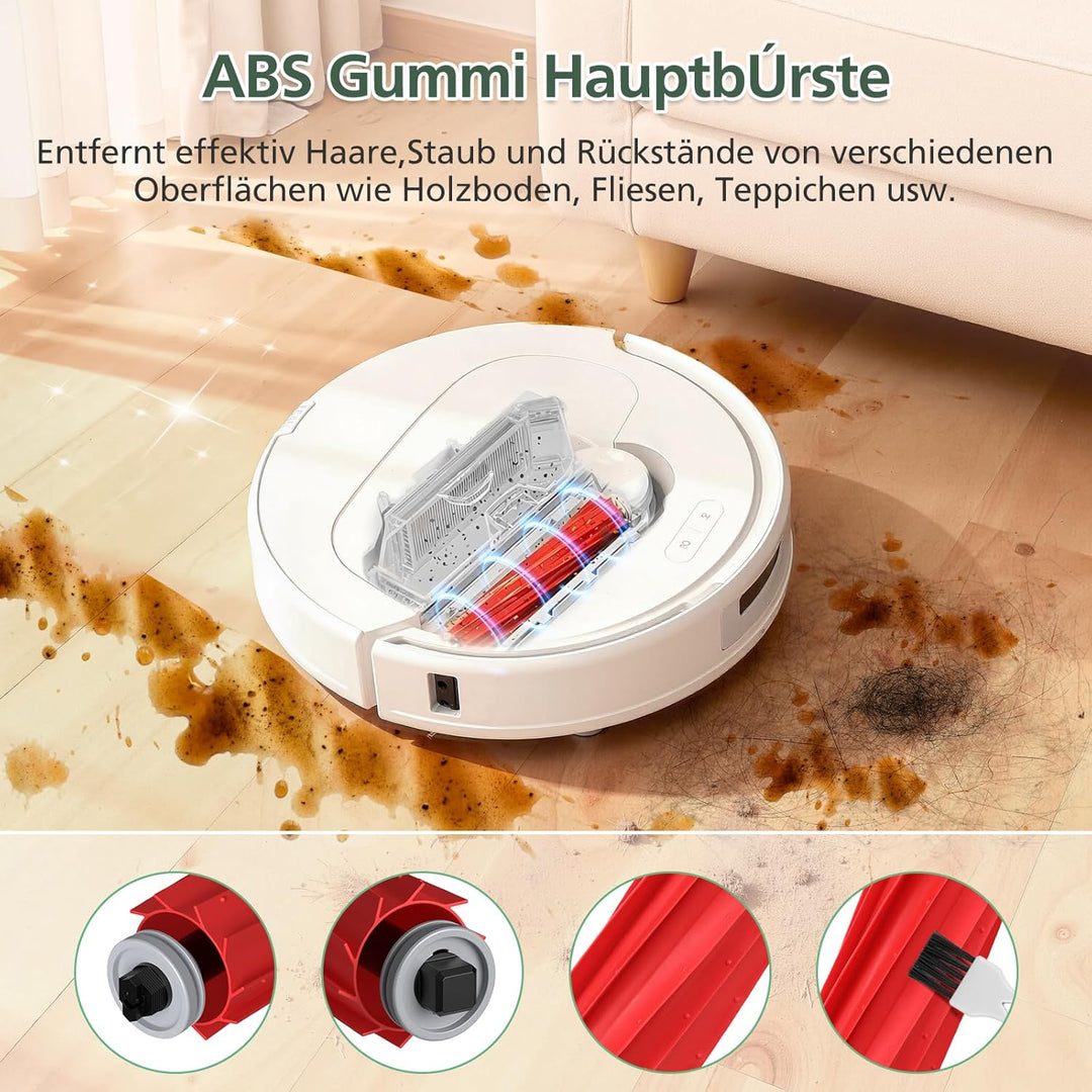 isinlive 26 Stück Zubehör Ersatzteile für Roborock Qrevo Pro/Qrevo S/Qrevo MaxV Saugroboter, 2 Rolle