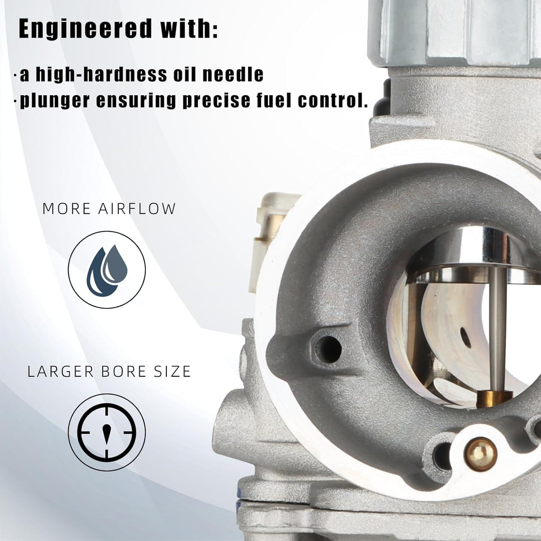 NIBBI PE26mm Vergaser mit Vergaser Jets für 150cc-200cc Flansch Motorrad Motoren Kompatibel PE-Flans