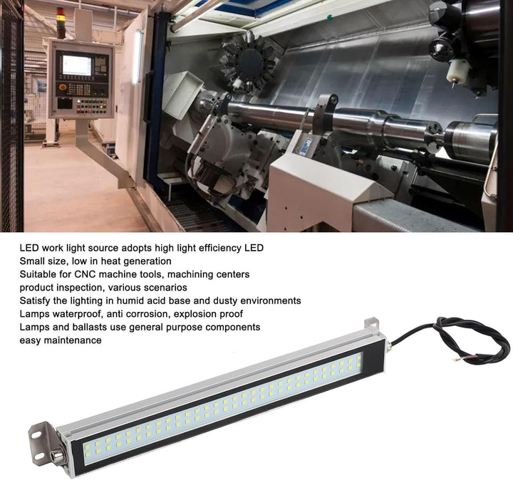 LED-Industriemaschinenleuchte, IP67 Wasserdicht Explosionsgeschützt 24V 36V 12W Hohe Helligkeit LED