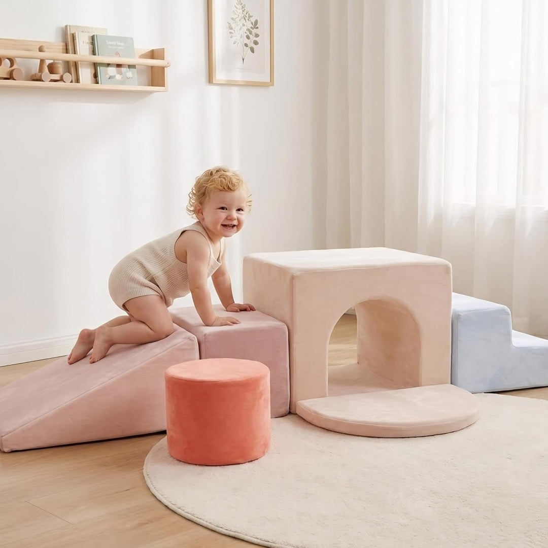 BanaSuper Schaumstoff-Kletterblöcke für Kinder, Schaumstoff Bausteine XXL, EN71-zertifiziert & rutsc