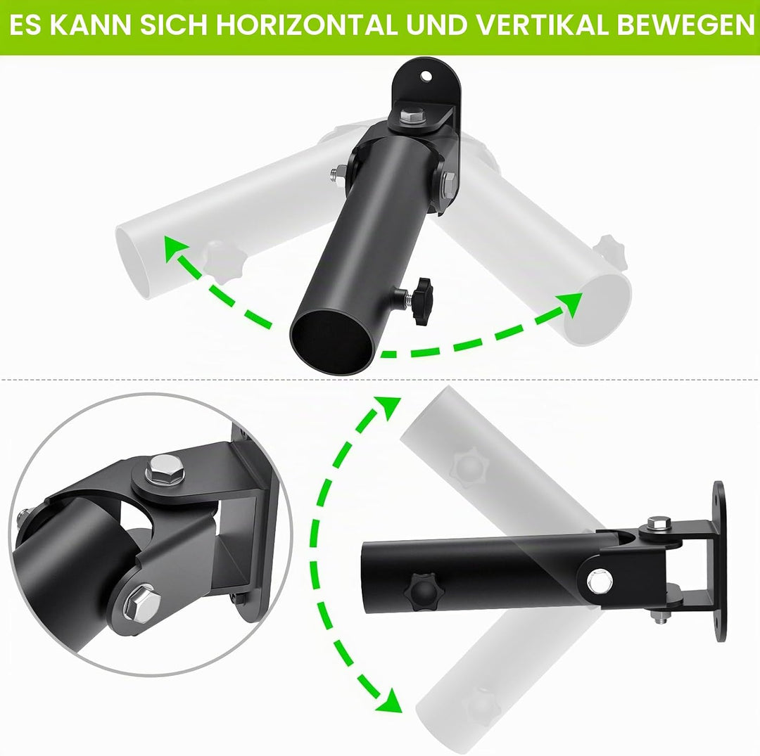 Kipika Gym Organizer-Set – Hantelscheiben-Aufbewahrungsregal (2 Stück), Langhantel-Aufbewahrungsrega