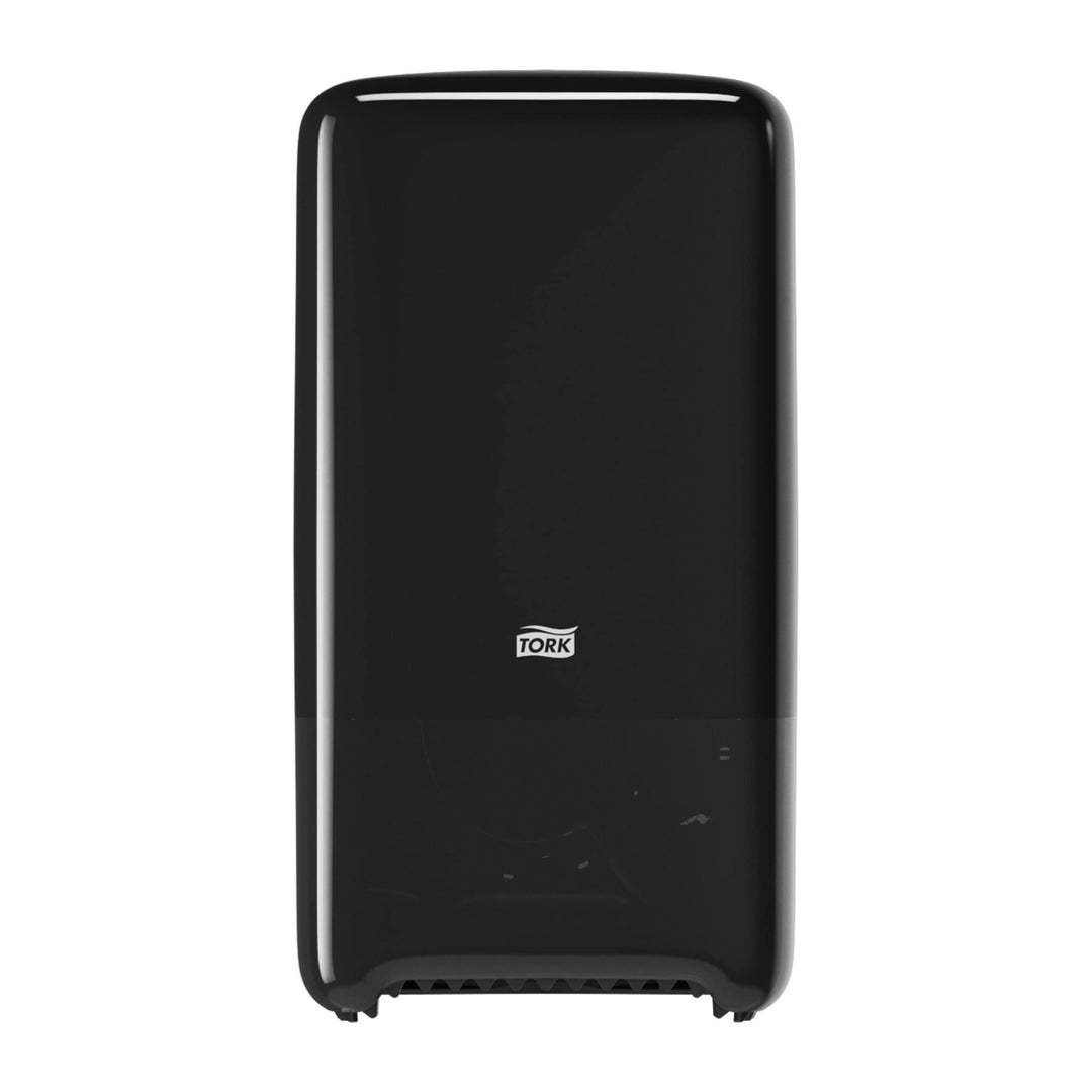 Tork 557508 Doppelrollenspender für Midi Toilettenpapier in Schwarz / Tork T6 Hygienischer Toiletten