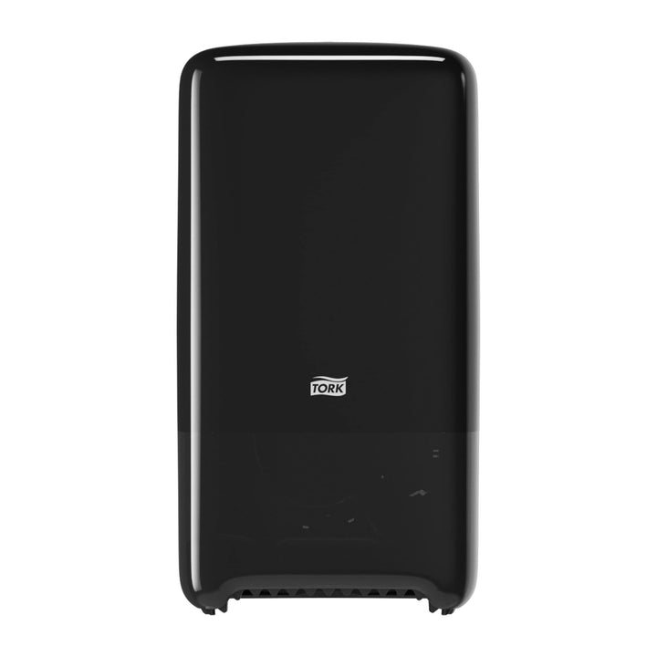 Tork 557508 Doppelrollenspender für Midi Toilettenpapier in Schwarz / Tork T6 Hygienischer Toiletten