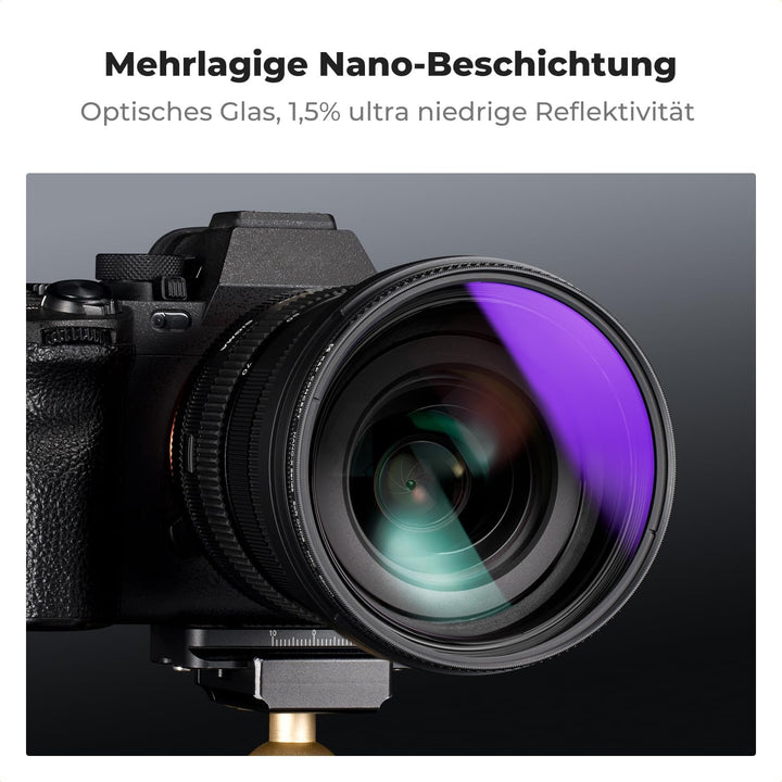 K&F Concept Nano-X 62mm Soft GND8 Verlaufsfilter ND0,9(3 Stops,12,5%) Grauverlaufsfilter GND8 Filter