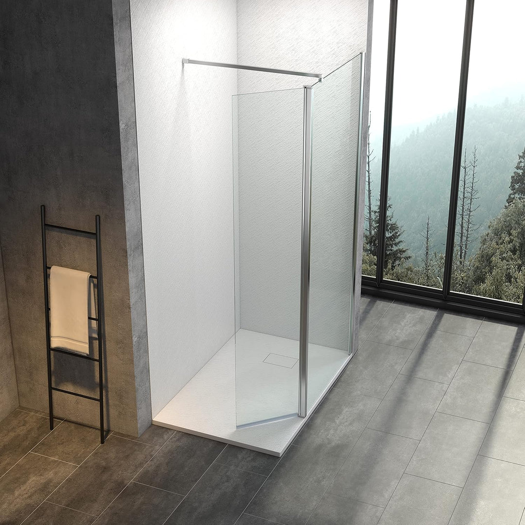 WITEN&amp;NOCK Duschwanne 80x80 cm SMC Brausewanne Weiss Steinoptik Antirutsch Duschtasse Höhe 3,2 cm Ni