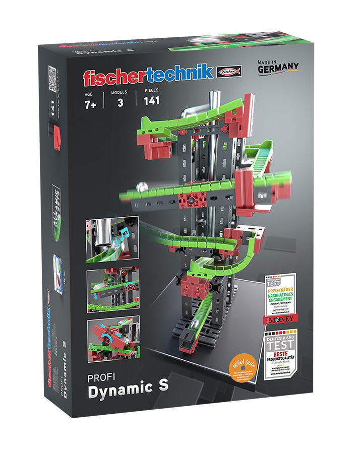 fischertechnik 536620 Kugelbahn Dynamic S – Bausatz für Kinder ab 7 Jahren, Lernspielzeug mit Flexsc