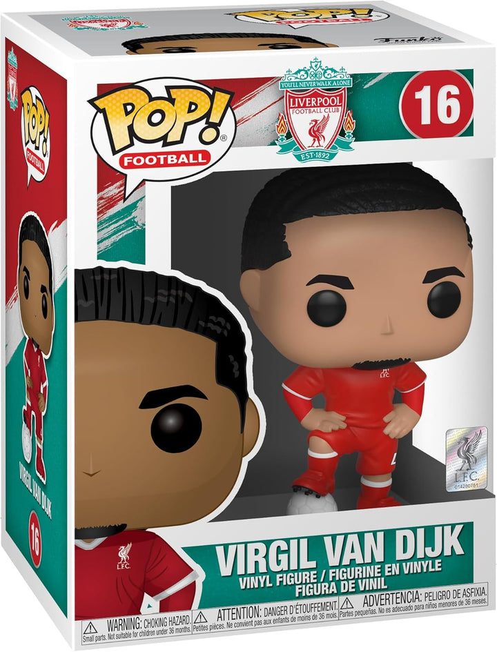 Funko Pop! Football: Virgil Van Dijk - (Liverpool) - Liverpool FC - Vinyl-Sammelfigur - Geschenkidee