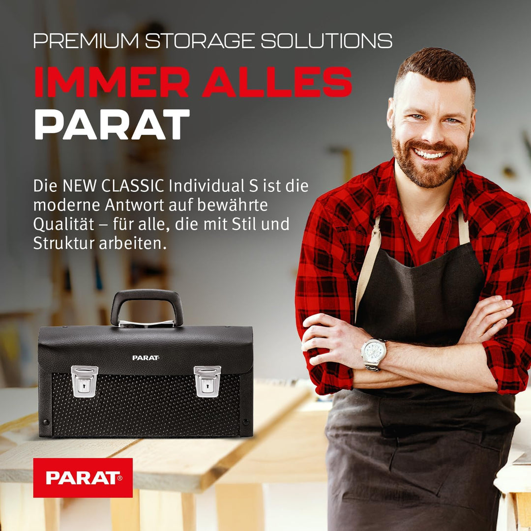 PARAT NEW CLASSIC Individual S leere Werkzeugtasche 7L | Kompakte & leichte Ledertasche für Werkzeug