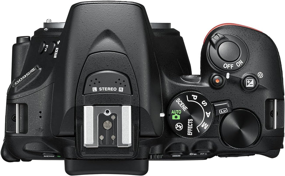 Nikon D5600 Digitale Spiegelreflexkamera, Schwarz Kameragehäuse Single, Kameragehäuse Single