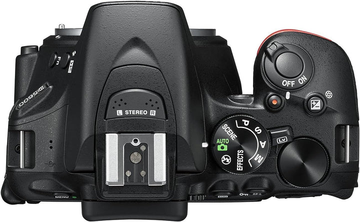 Nikon D5600 Digitale Spiegelreflexkamera, Schwarz Kameragehäuse Single, Kameragehäuse Single