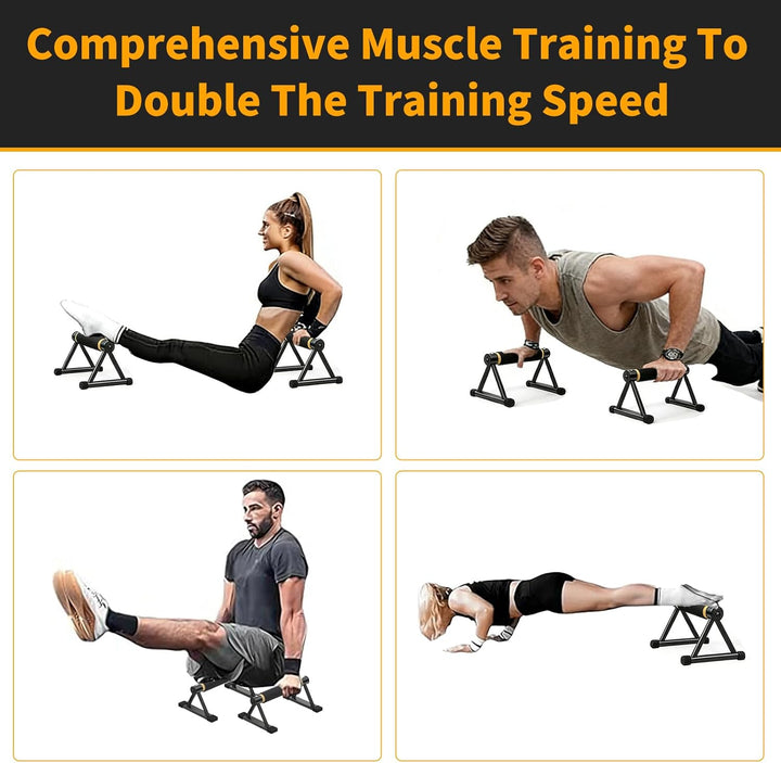 Liegestützgriffe: Push Up Bars, Parallettes für Krafttraining, Zuhause, Fitnessstudio, Rutschfeste L
