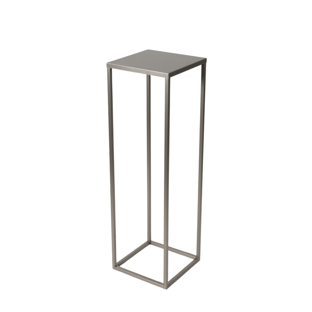 Pflanzenständer Ferro - 24x24x100cm - Farbe Silber - für Zimmerblumen - Metallregal - Dekorativer Ti
