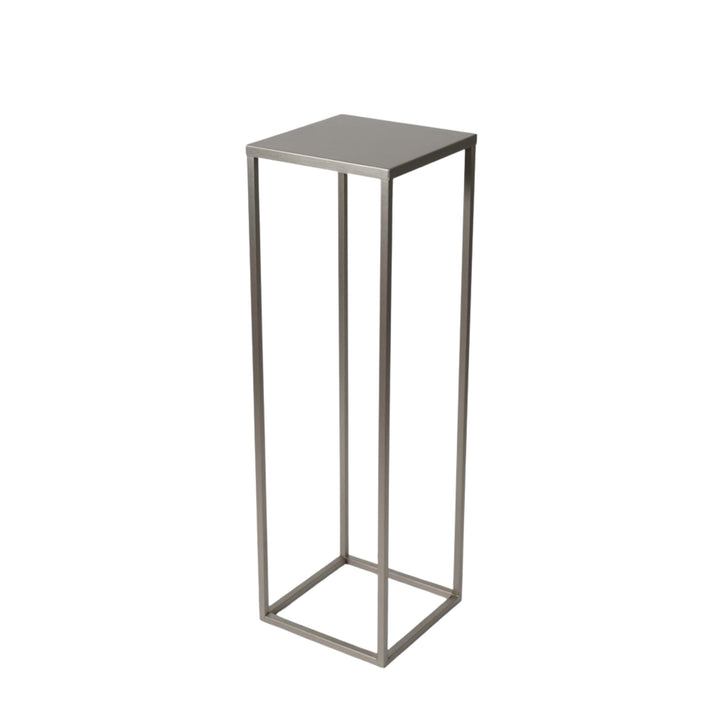 Pflanzenständer Ferro - 24x24x100cm - Farbe Silber - für Zimmerblumen - Metallregal - Dekorativer Ti