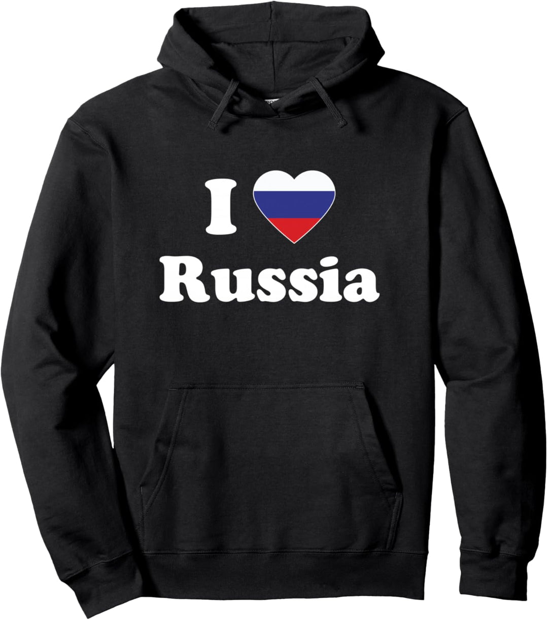 I Love Russia I Heart Russia Russian Pullover Hoodie
