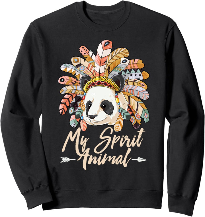 Pandas Are My Spirit Animal Lustiger Pandabär Geschenke Mädchen Sweatshirt