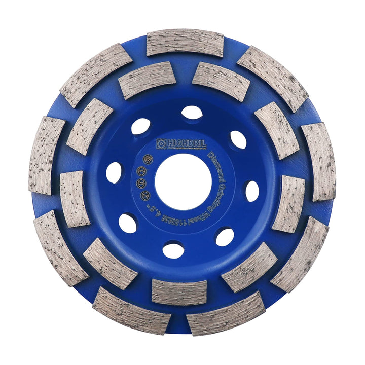 Diamant Schleiftopf,HIGHDRIL 115MM Turbo Diamanttopfschleifer Schleifscheibe für Beton Mauerwerk Gra
