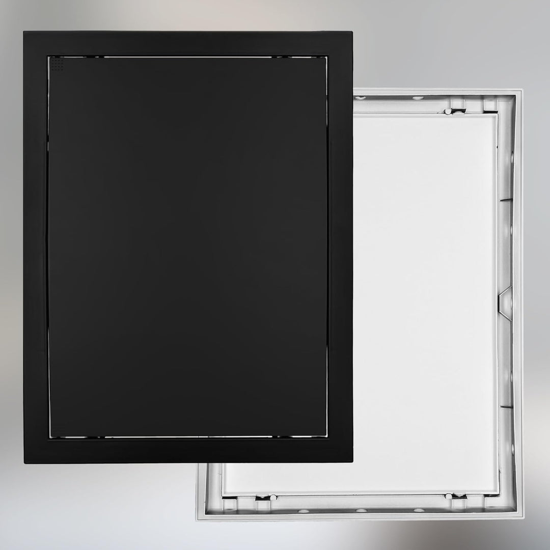 KOTARBAU® Revisionstür 30x40 cm Revisionsklappe Trockenbau Schwarz Kunststoff Wartungsklappe Revisio