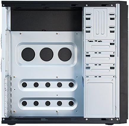 Chieftec HQ-01B Midi-Tower schwarz, PC-Gehäuse, ATX, Micro-ATX, für Haus/Büro, 0,6 mm