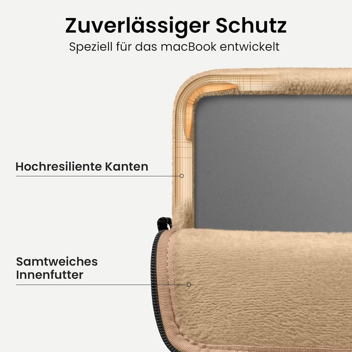 tomtoc Gesteppte Laptop Tasche Hülle für 13-Zoll Neu MacBook Air 2024-2018 M3/A3113 M2/A2681 M1/A233