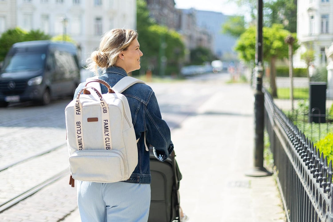 CHILDHOME, Wickelrucksack Family Bag Club, Grosses Fassungsvermögen, Multifunktional, Wickelunterlag