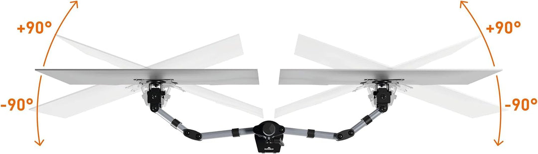 Durable Halterung SELECT für 2 Monitore Tischhalterung, 26mm, Für 2 Monitore