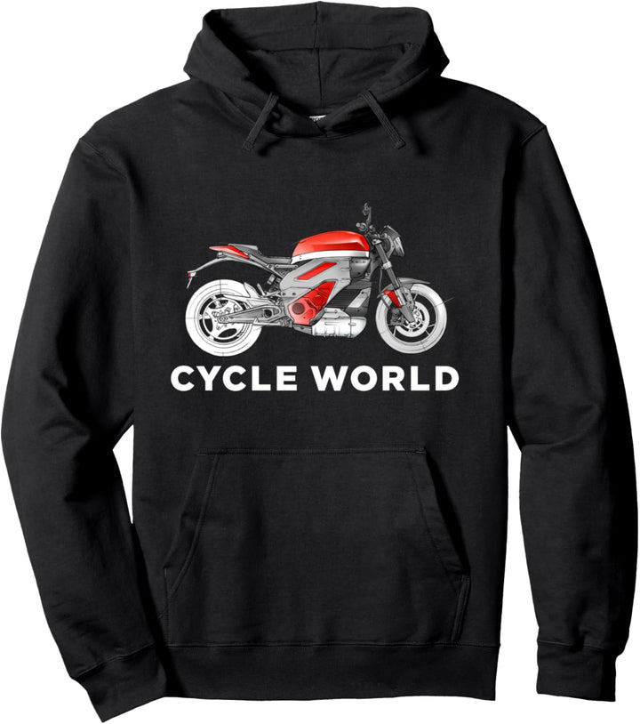 Cycle World Electric Bike Pullover Hoodie