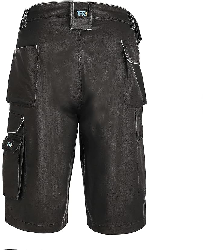 TMG | Arbeitsshorts für Herren, Kurze Arbeitshose mit Werkzeugtasche, robust & strapazierfähig, Carg