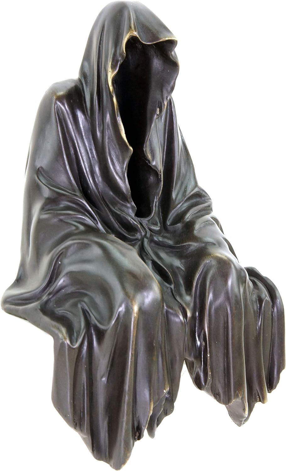 Kunst & Ambiente - Limitierter Kantensitzer - Geist - schwarz - Bronzeskulptur - signiert Martin Kle