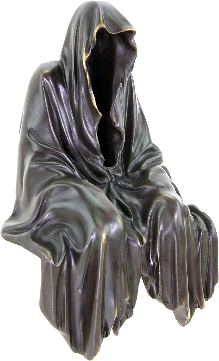 Kunst & Ambiente - Limitierter Kantensitzer - Geist - schwarz - Bronzeskulptur - signiert Martin Kle