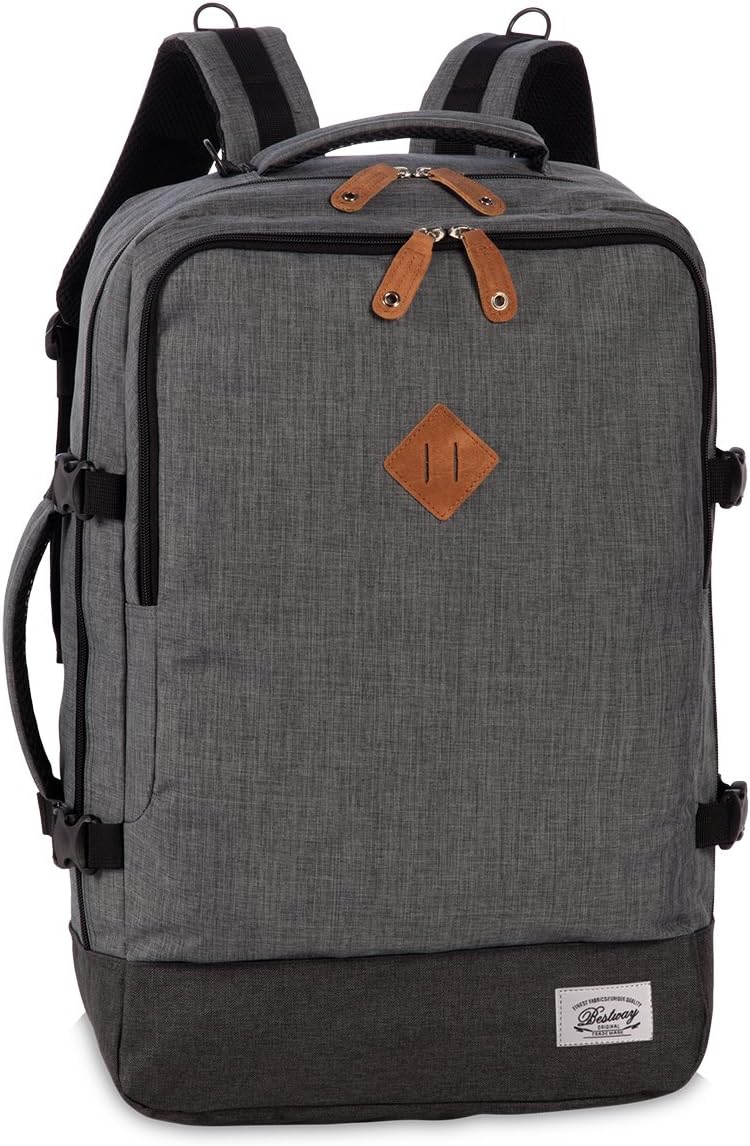 Bestway Reiserucksack, Cabin Pro-Retro, IATA Bordgepäckmasse, Dunkelgrau 40l, 35x54x23cm, 40223-1700