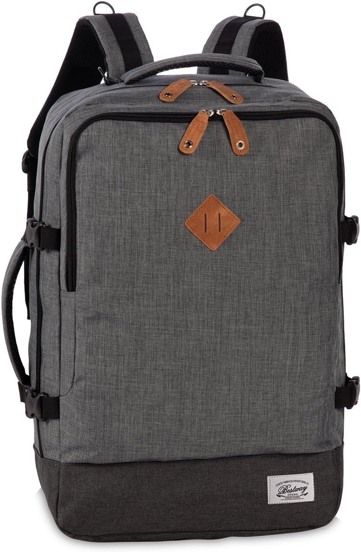Bestway Reiserucksack, Cabin Pro-Retro, IATA Bordgepäckmasse, Dunkelgrau 40l, 35x54x23cm, 40223-1700