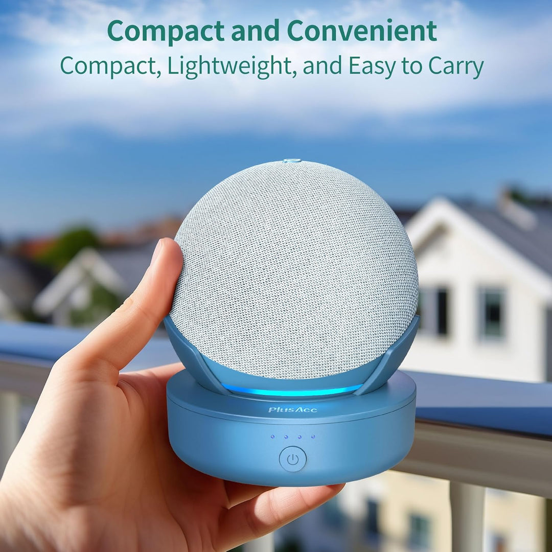 PlusAcc Dot 4.&5. Gen Akku - Tragbare Batterie Base Ständer Zubehör (Nur Akku) (Blau), Blau