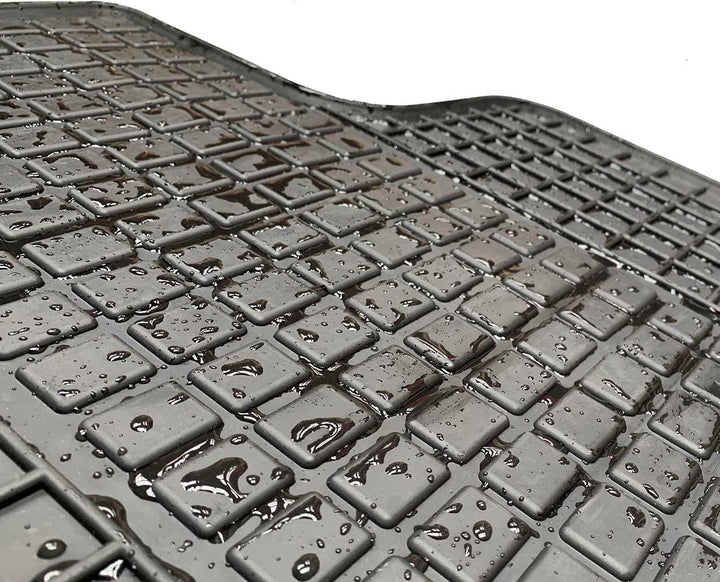 Bär-AfC FO62069 Gummimatten Auto Fussmatten Schwarz, Erhöhter Rand, Set 4-teilig, Passgenau für Ford