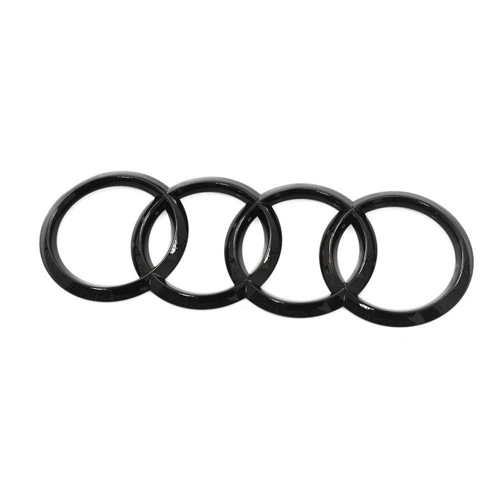 Audi 4N0071802 Ringe Zeichen Heckklappe schwarz Black Edition Emblem Blackline Logo, für A8 (Typ D5