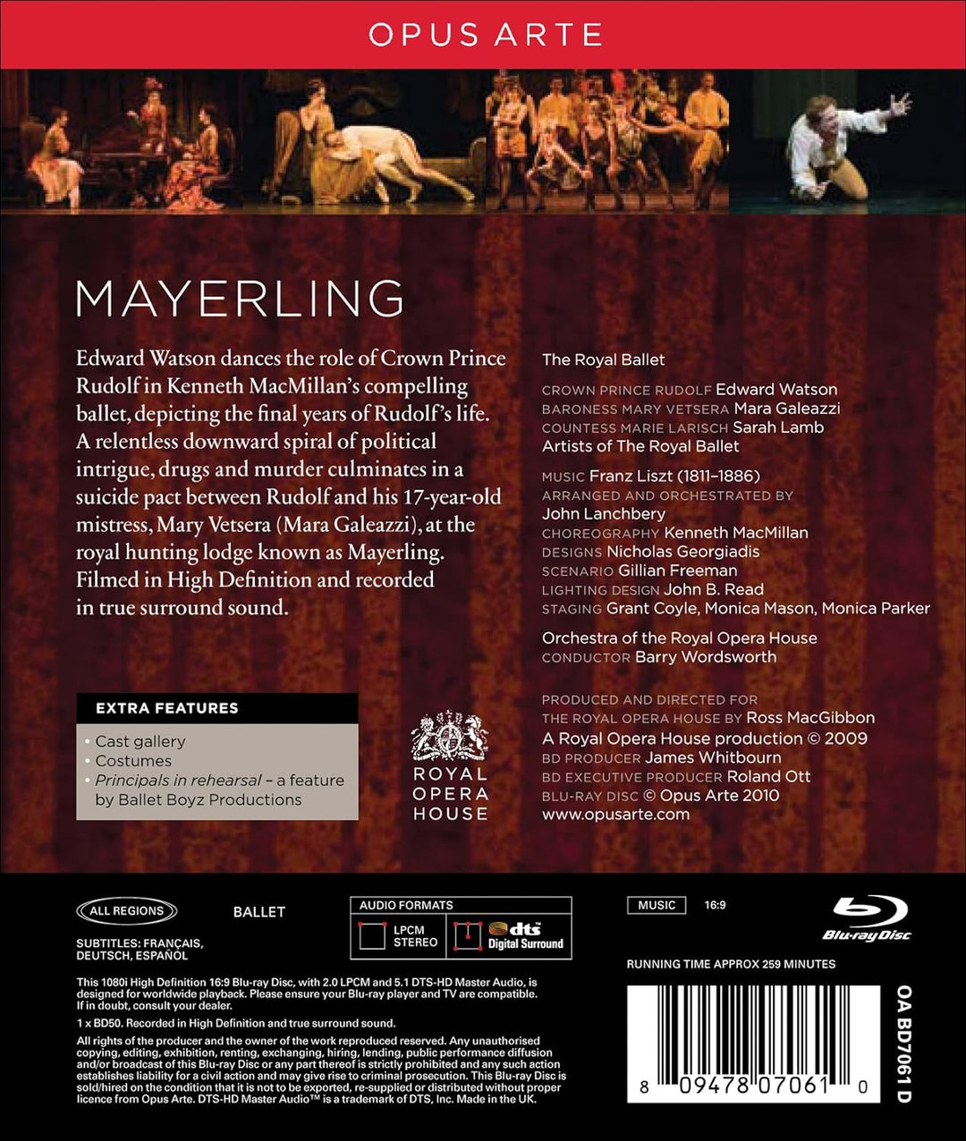 MacMillan: Mayerling, Blu-ray