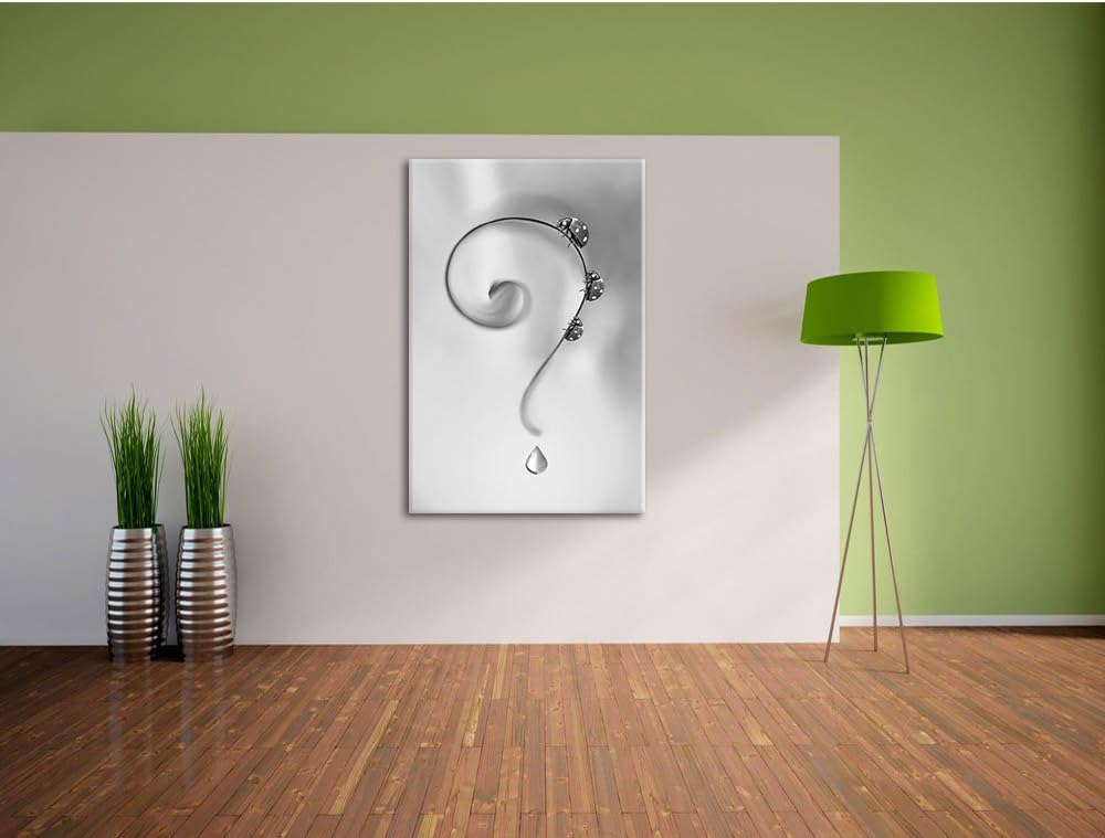 Pixxprint Marienkäfer als Leinwandbild/Grösse: 100x70 / Wandbild/Kunstdruck/fertig bespannt, 100x70