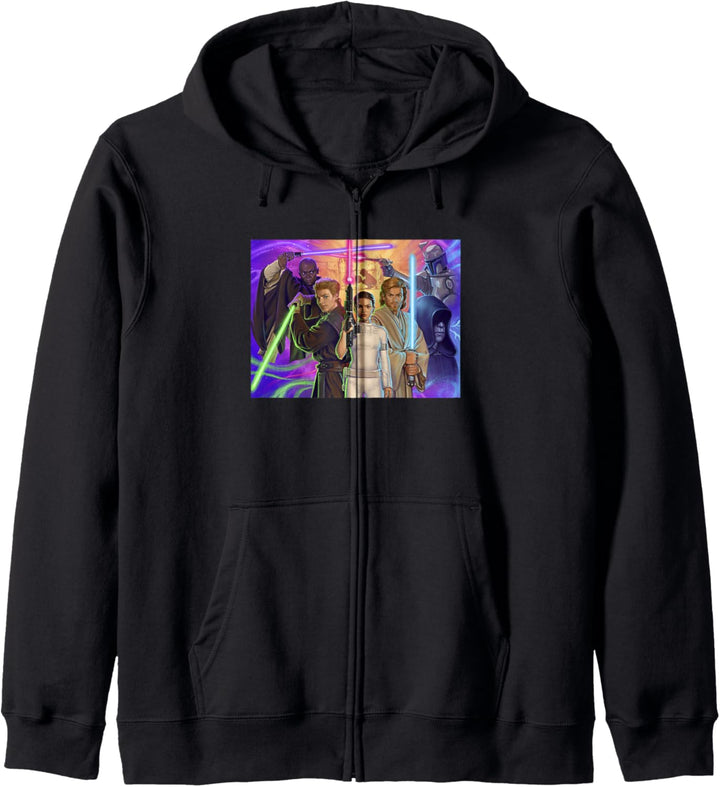 Star Wars: Angriff der Klonkrieger Exklusive Gruppenillustration Kapuzenjacke